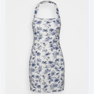 Linen Halter Mini Dress